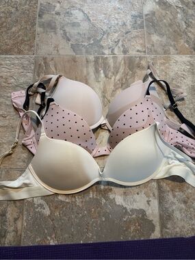 Women’s Light Pink & Cream lift up pepper T-Shirt Bra Pack